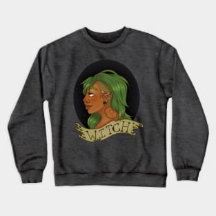 Green Witch Crewneck Sweatshirt